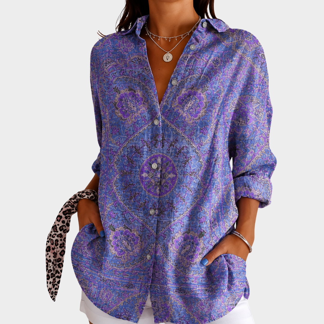 Blusa ligera y colorida con estampado