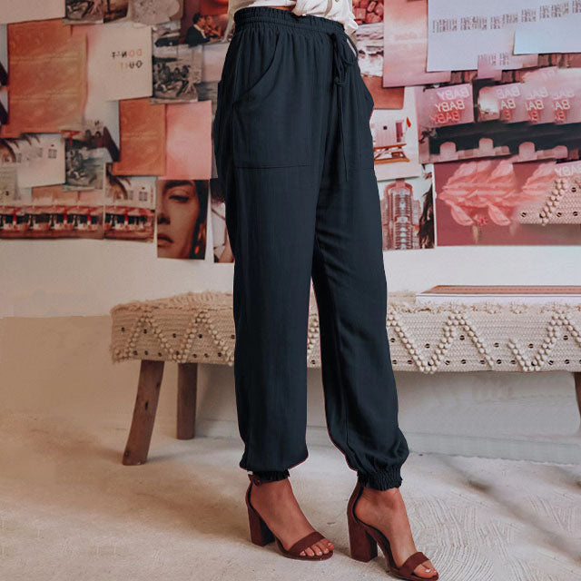 Kaeli – Pantalones Elegantes con Cordón