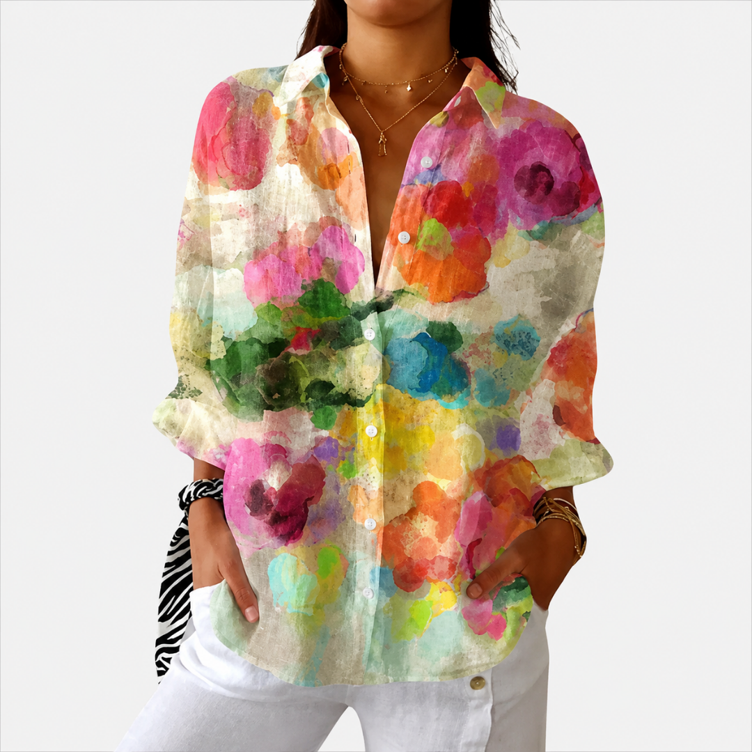 Blusa estampada ligera y colorida