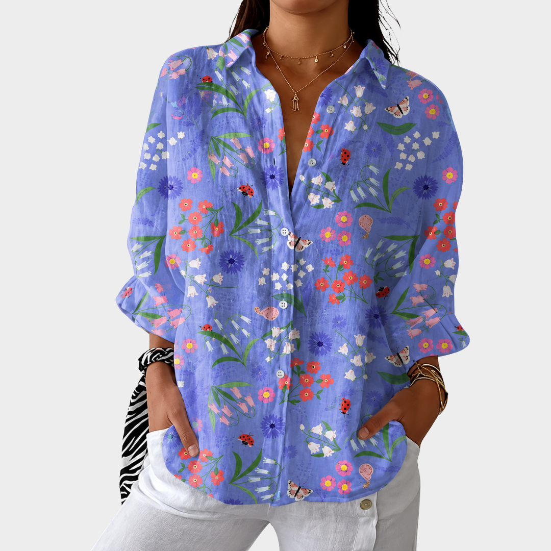 Blusa estampada ligera y colorida
