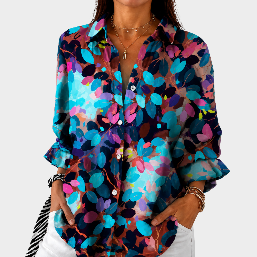 Blusa llamativa del jardín crepuscular