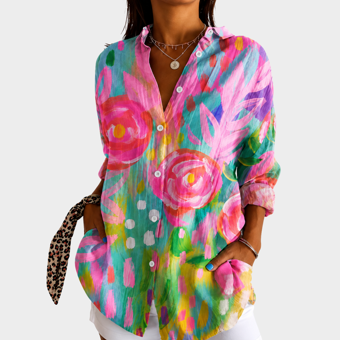 Blusa Brisa de Jardín Pintado