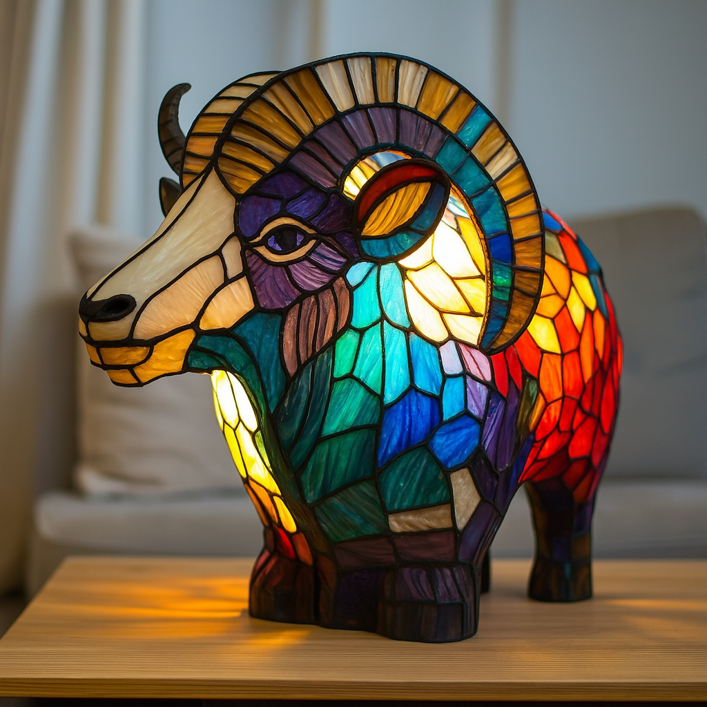 Lampe magique en forme de chèvre