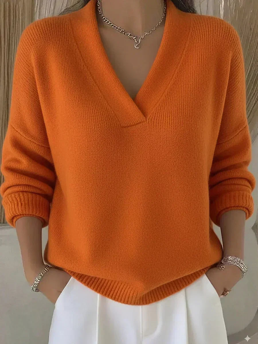 LOUISE™ | Jersey ample à col en V