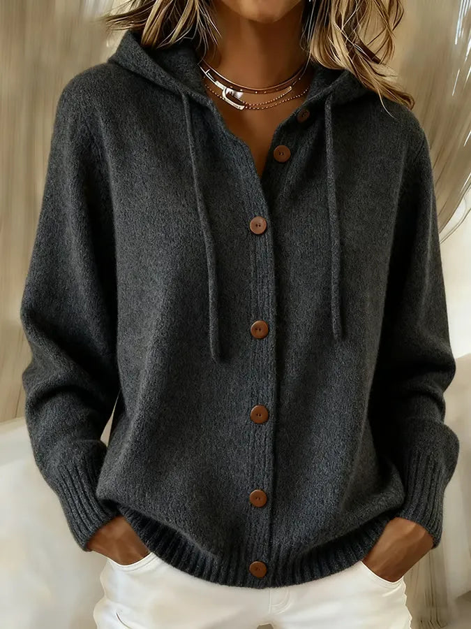 AURÉLIE™ | Sudadera cárdigan acogedora con botones