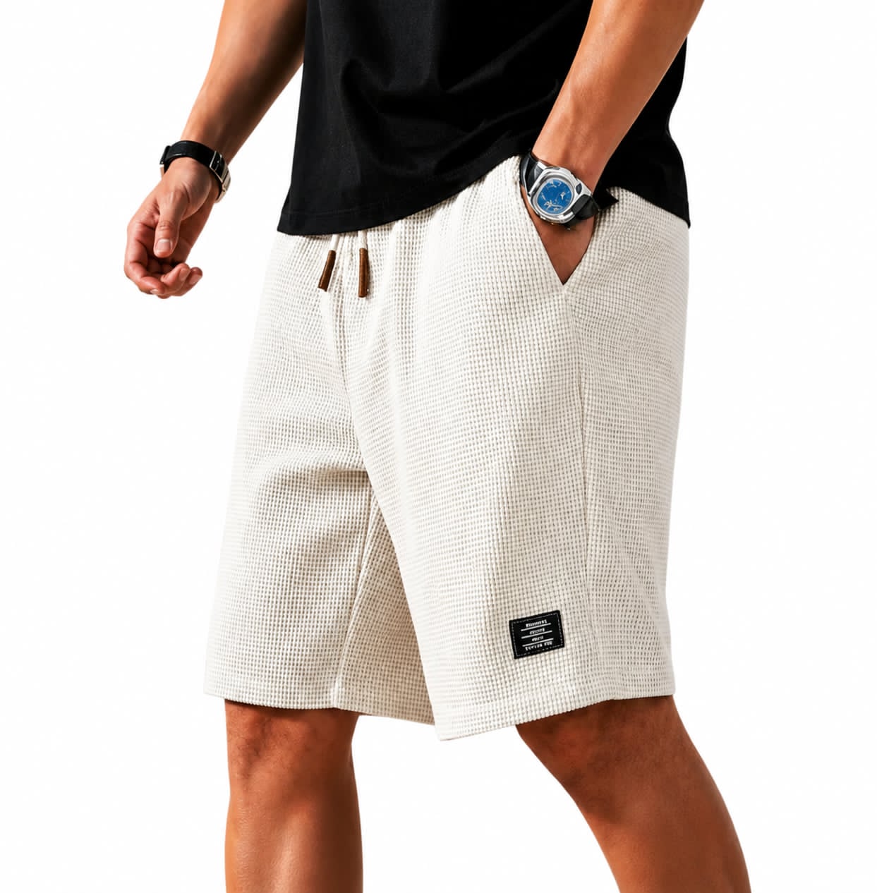 ZELORA | BERMUDA CAPRI WAFFLE