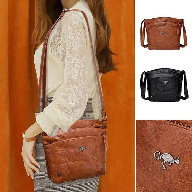 Silvia - Bolsa Cruzada con Emblema de Canguro