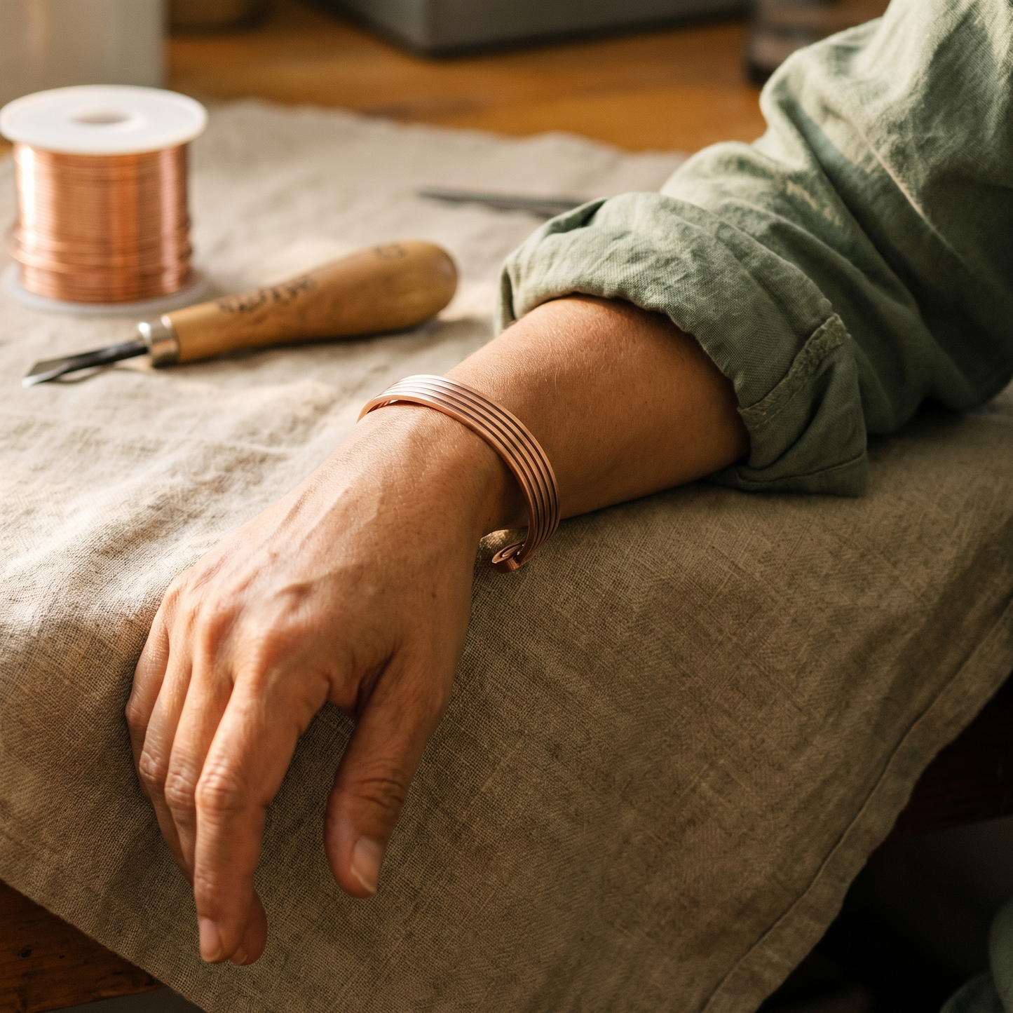 Pulsera de cobre Ridge