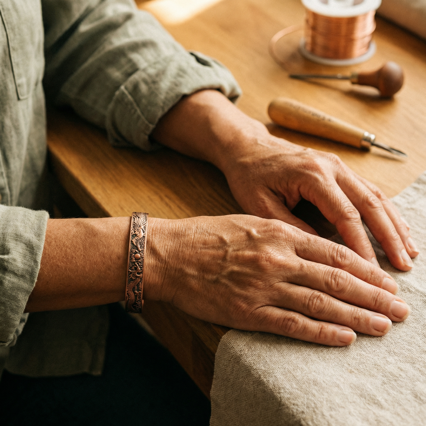 Pulsera de cobre Loam
