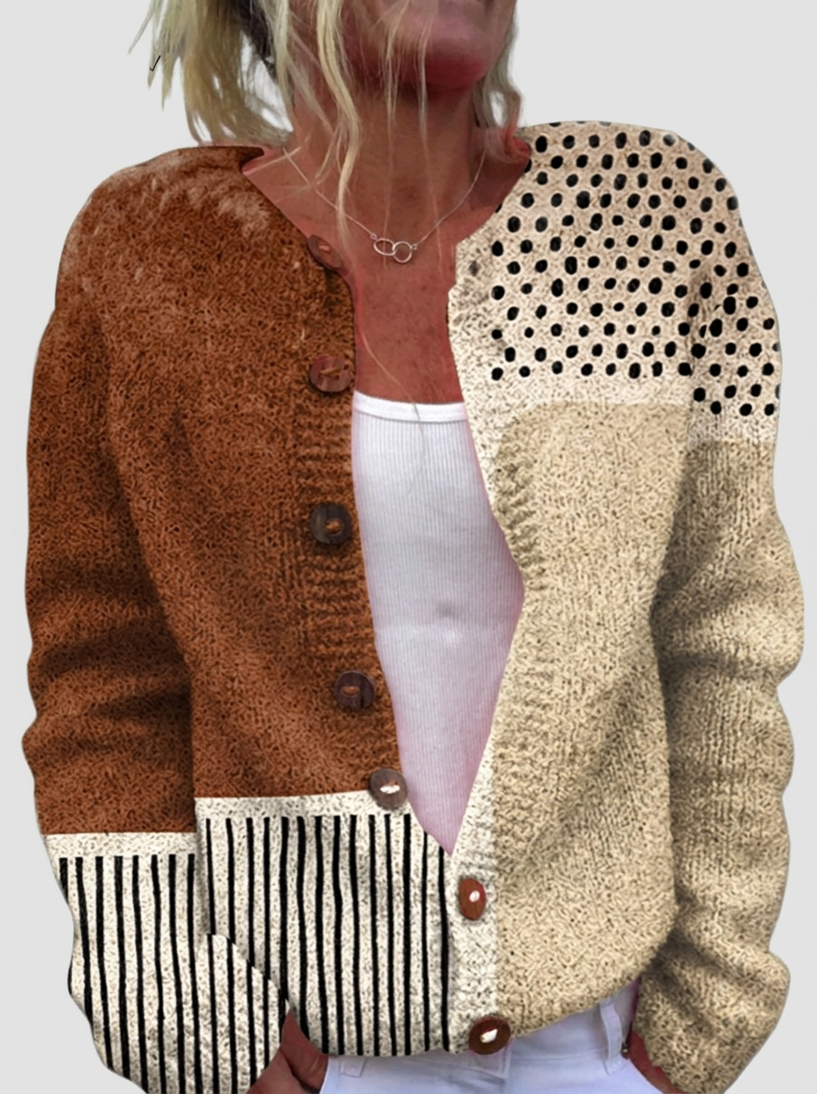 Cécile — Cardigan style patchwork