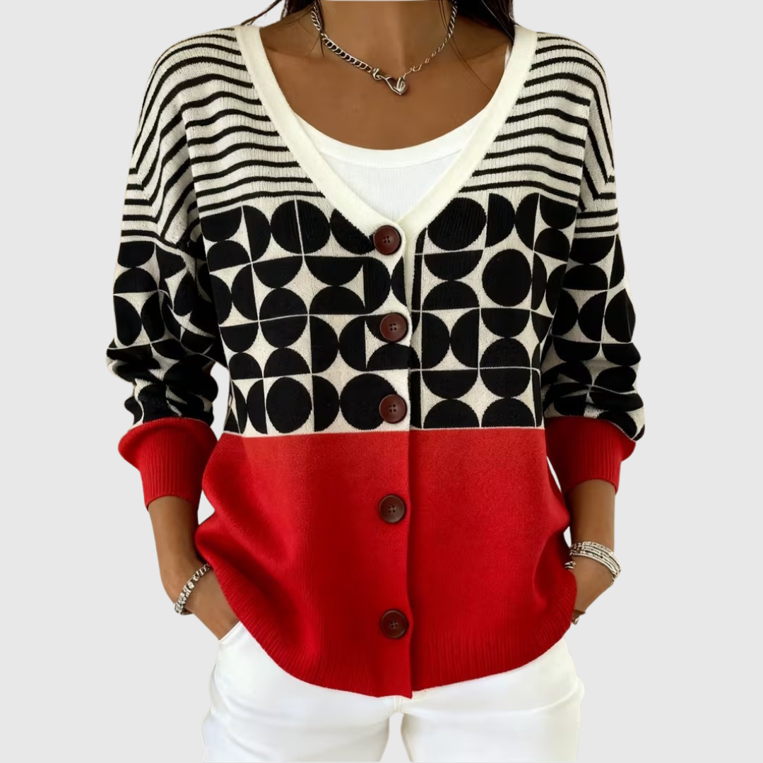 Delphine | Veste en maille boutonnée