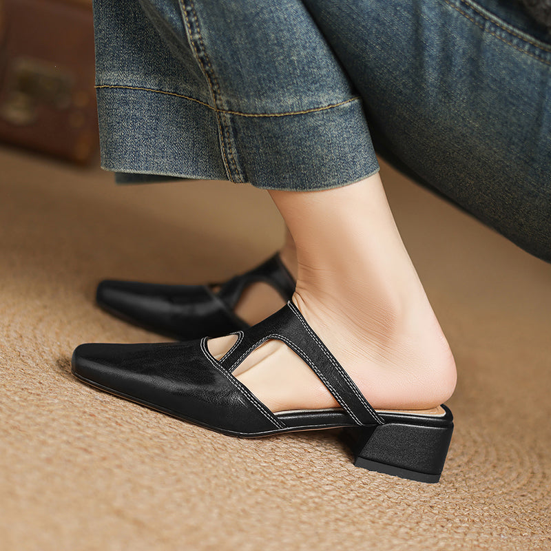 Dessa | Mules en Cuir