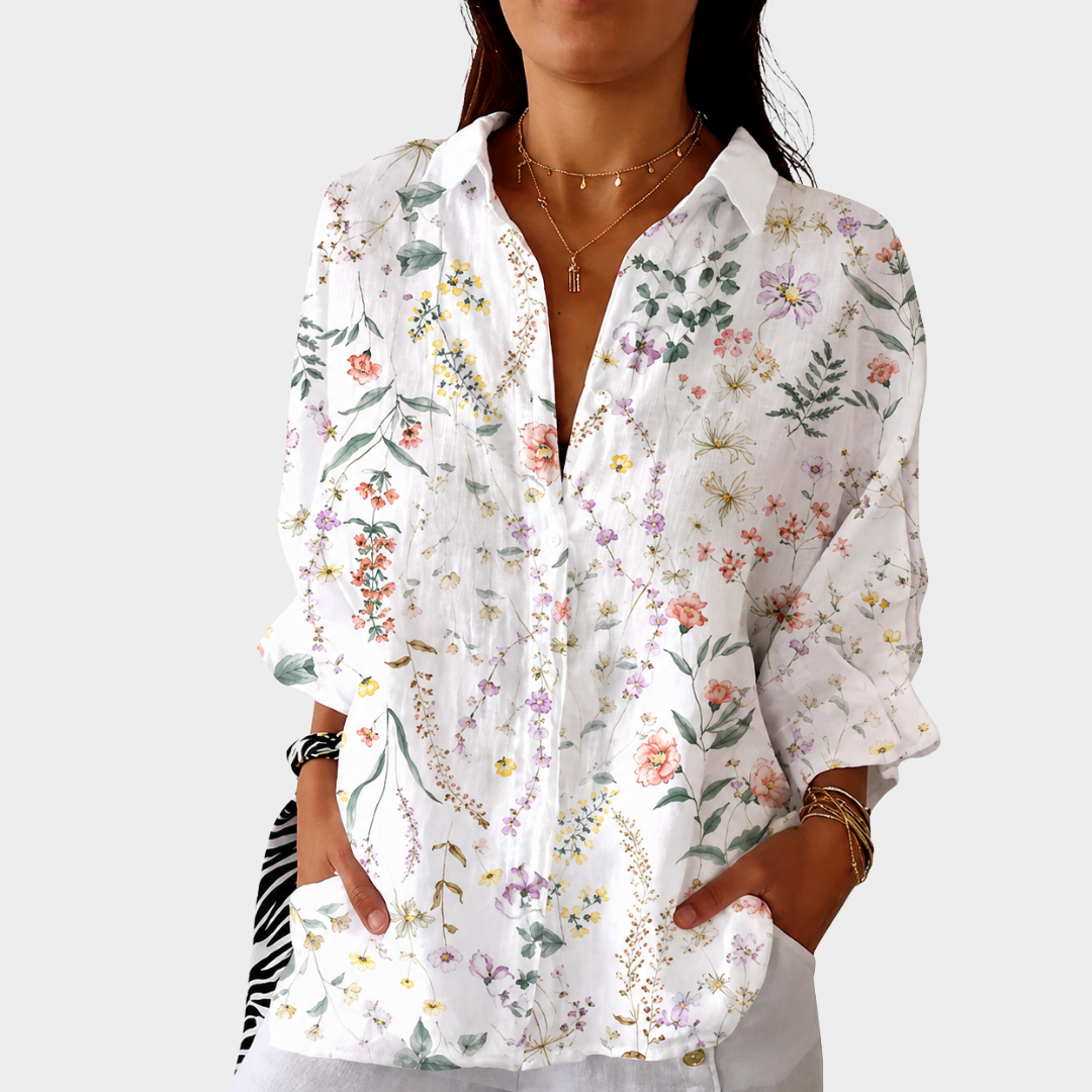 Blusa ligera y colorida con estampado