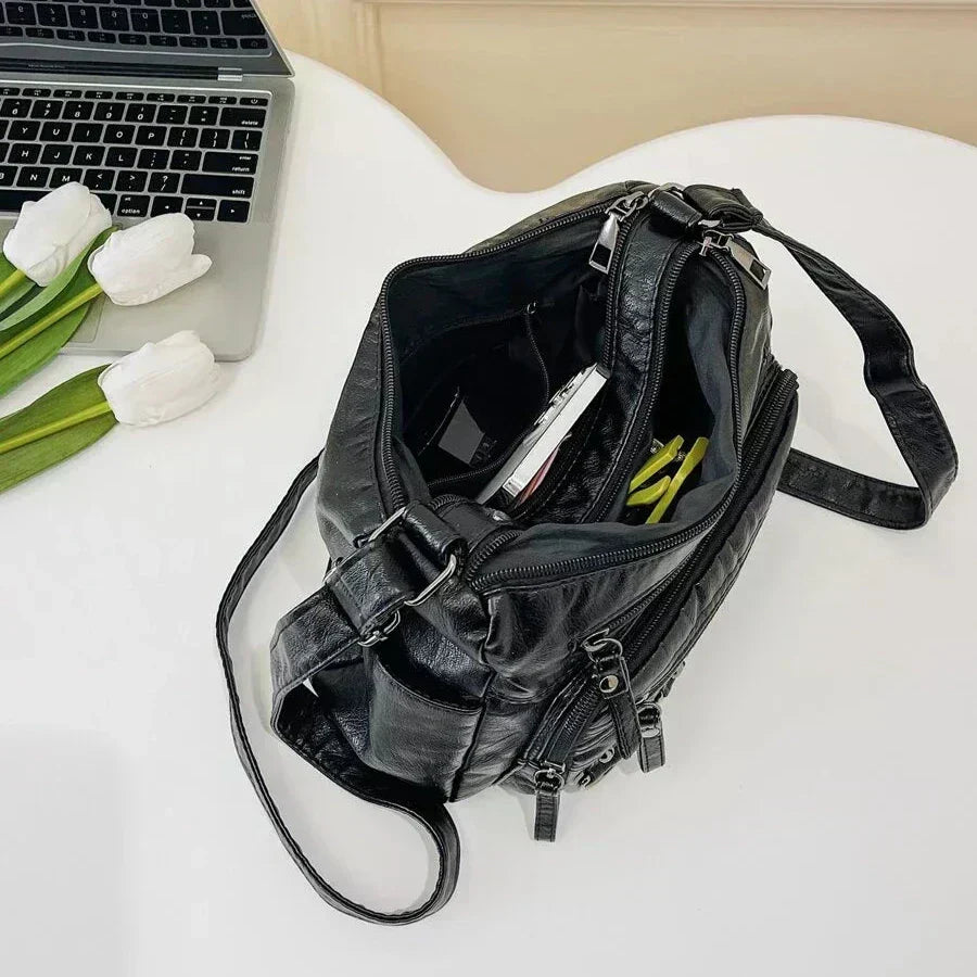 María - Bolso de hombro multibolsillos