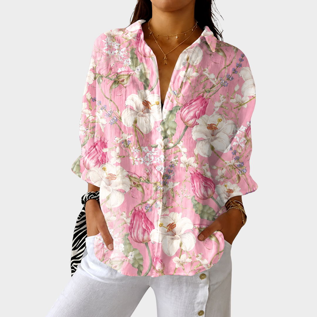 Blusa ligera y colorida con estampado