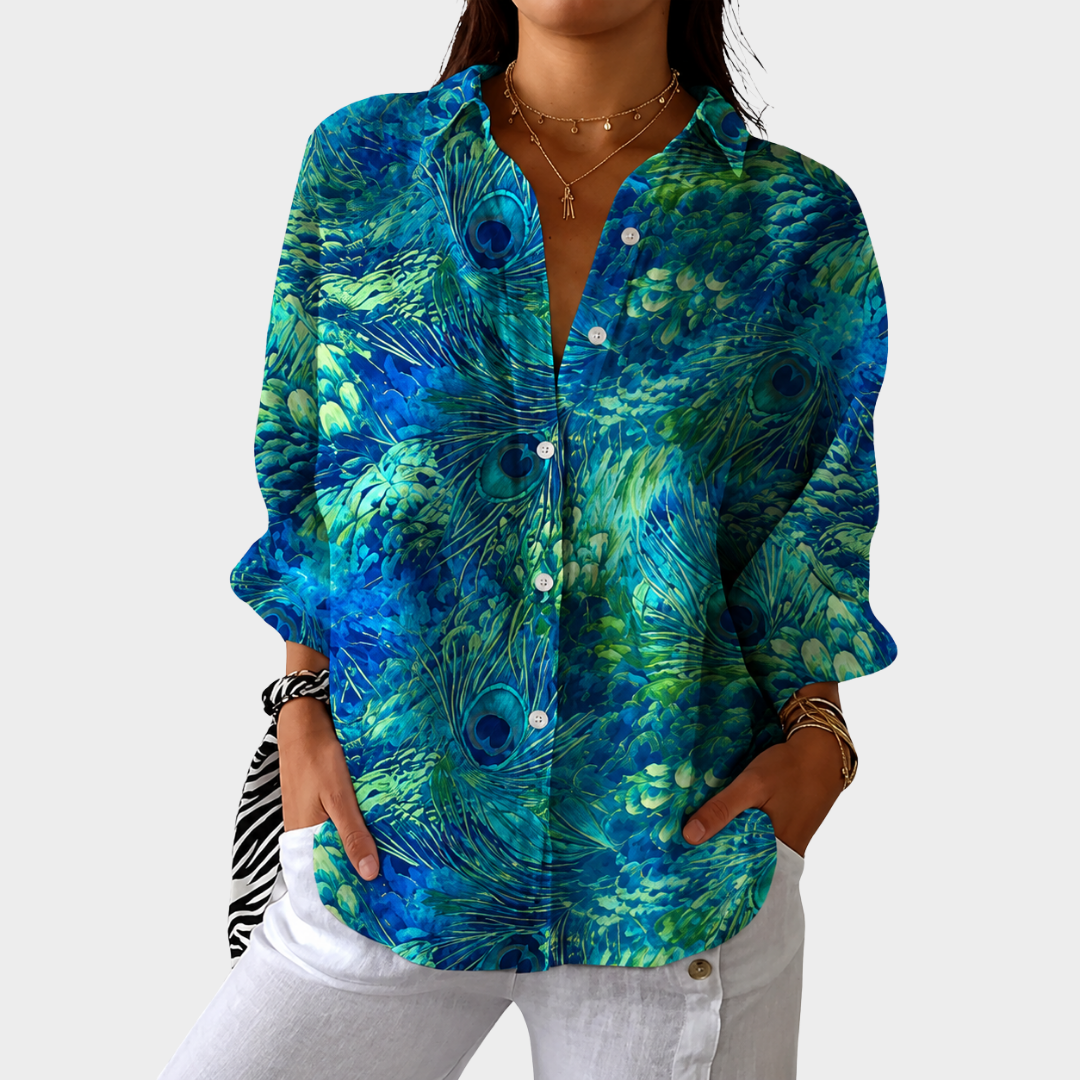 Blusa estampada ligera y colorida