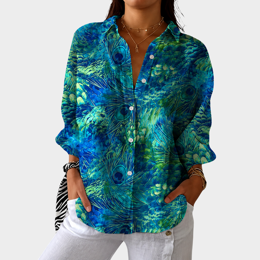 Blouse imprimée légère et colorée