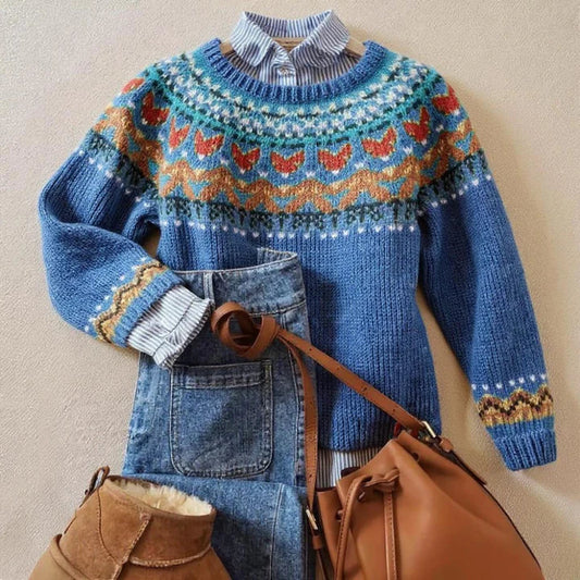 Velvo | Pull en Maille Vintage Classique