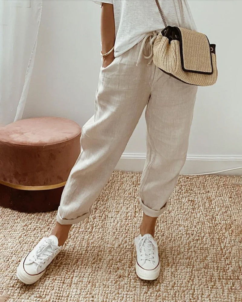 Pantalones fluidos, cómodos y elegantes