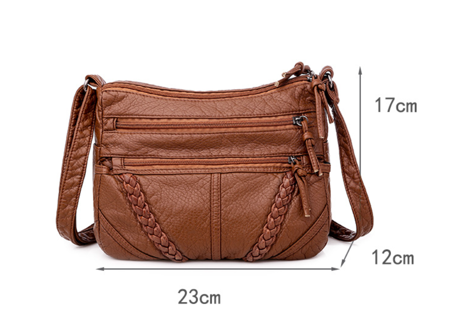 Gloria - Bolso Cruzado con Detalle Trenzado