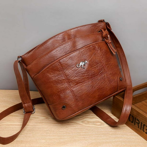 Silvia - Bolsa Cruzada con Emblema de Canguro