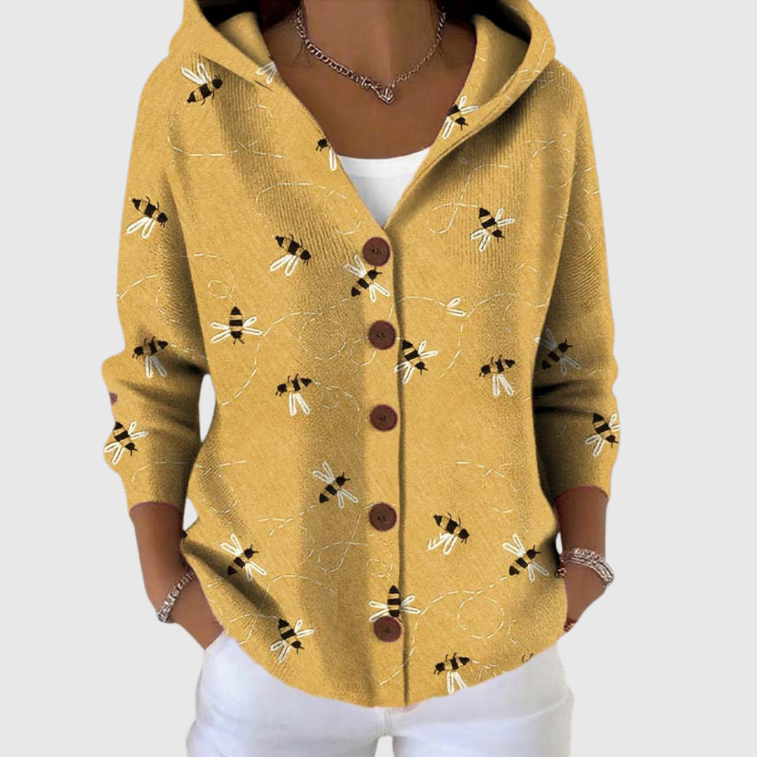 Florence | Gilet à capuche en maille