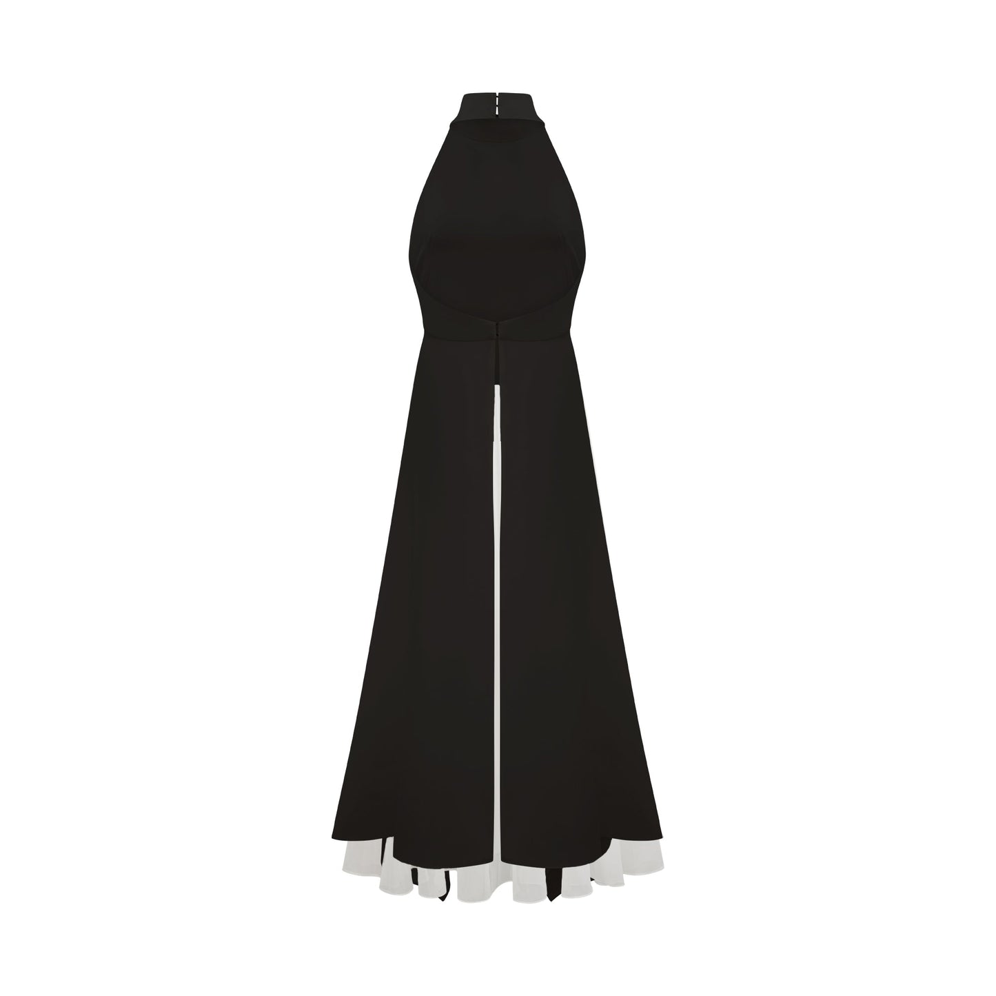Vestido Largo Con Cuello Halter Inés