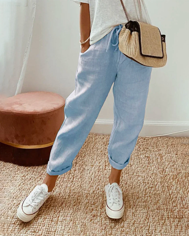 Pantalones fluidos, cómodos y elegantes