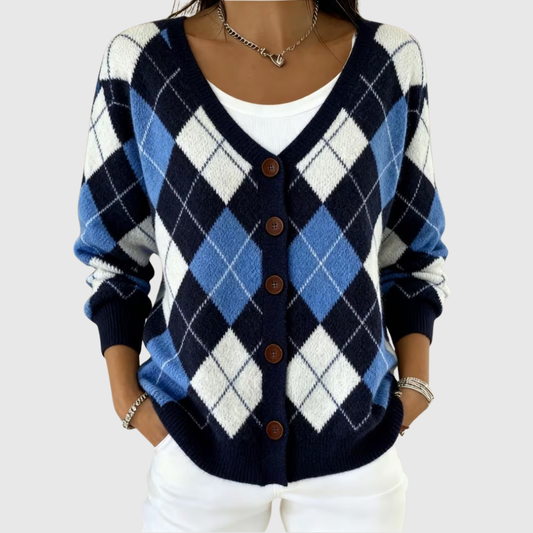 Émilie | Gilet en maille boutonné