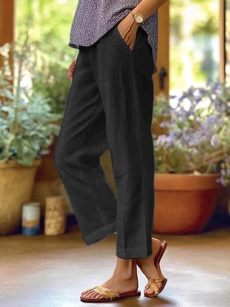 Valentina | Pantalones de lino para mujer de verano