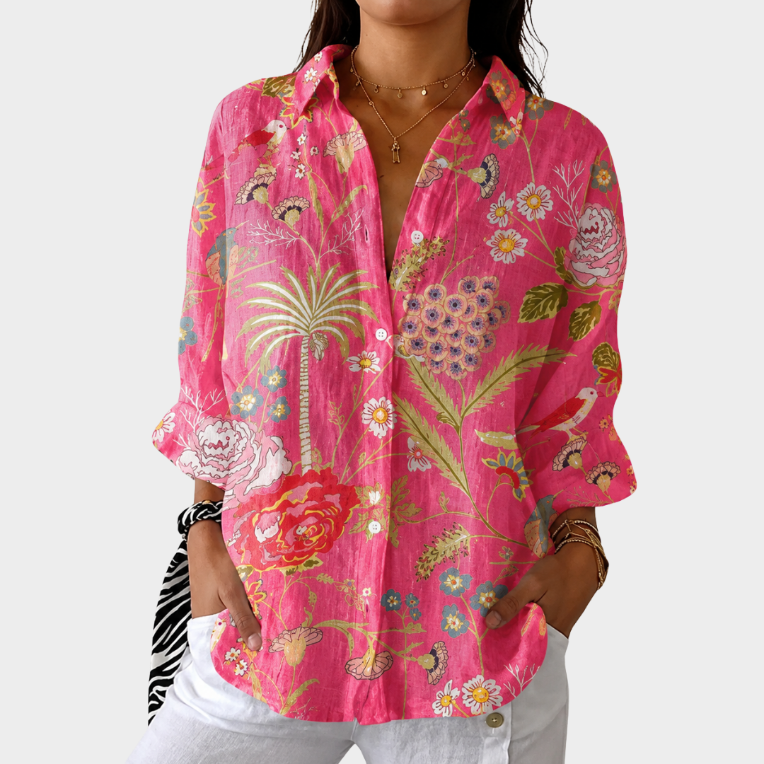 Blusa estampada ligera y colorida