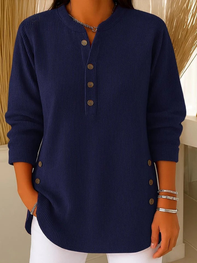 SOPHIE™ | Túnica tipo Henley con botones