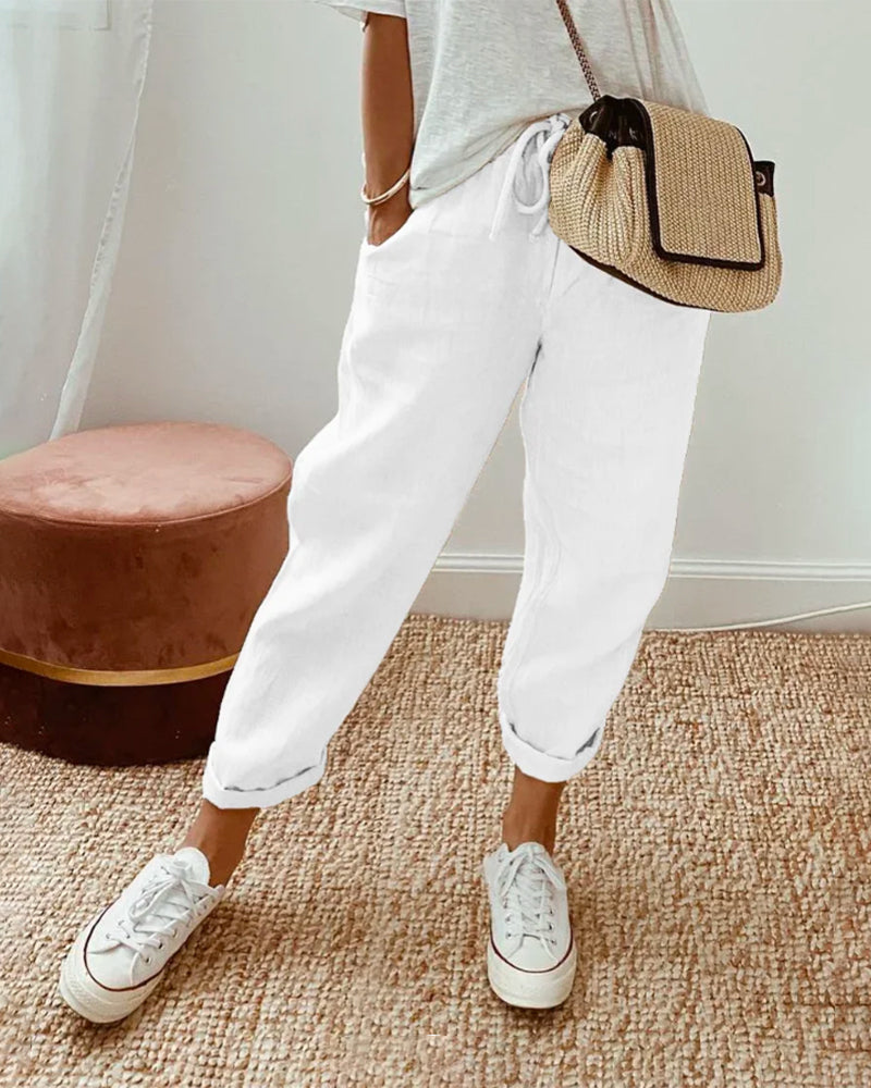 Pantalones fluidos, cómodos y elegantes
