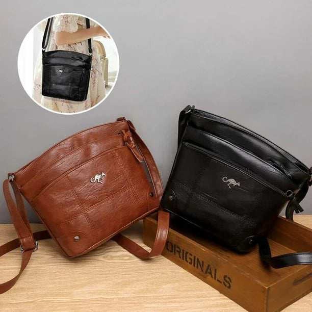 Silvia - Bolsa Cruzada con Emblema de Canguro