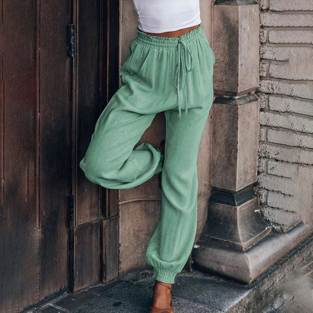 Kaeli – Pantalones Elegantes con Cordón