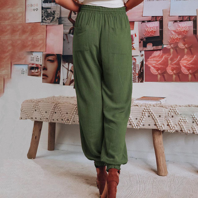 Kaeli – Pantalones Elegantes con Cordón