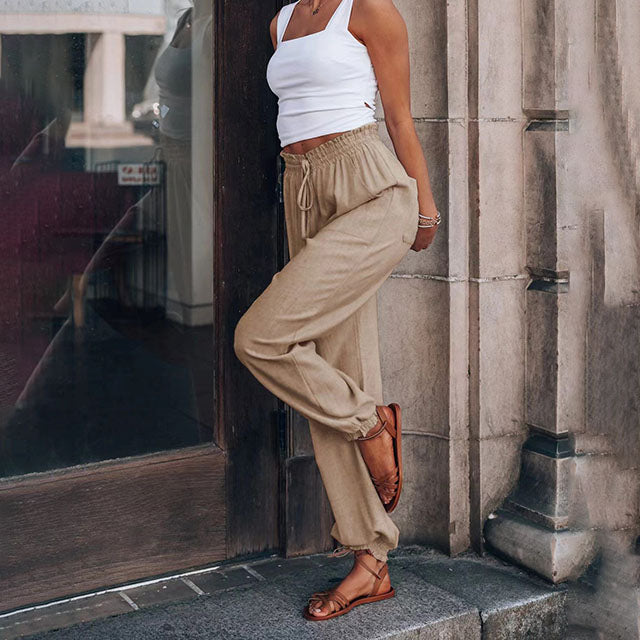 Kaeli – Pantalones Elegantes con Cordón