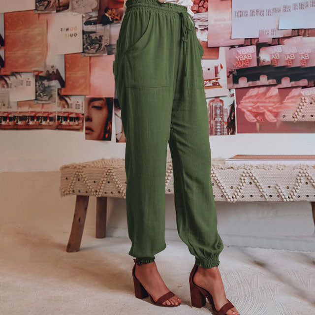 Kaeli – Pantalones Elegantes con Cordón