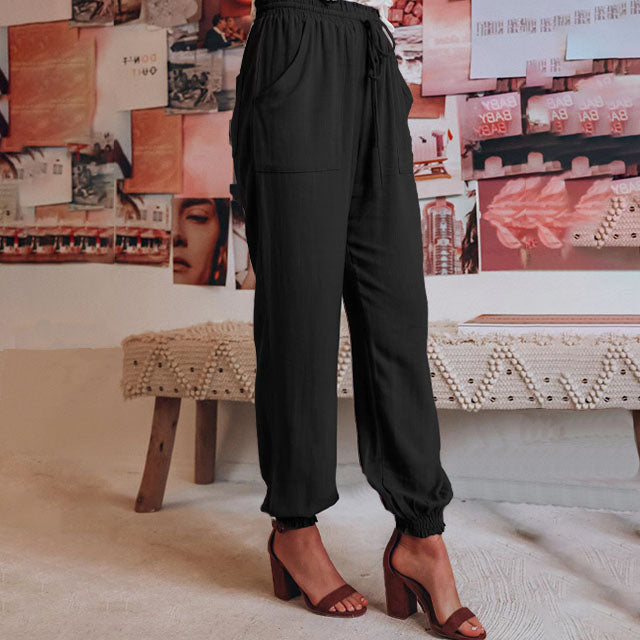 Kaeli – Pantalones Elegantes con Cordón