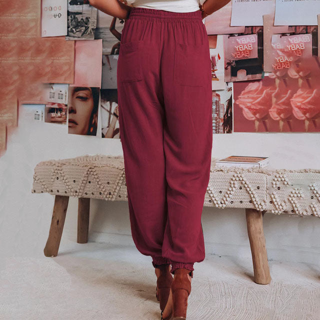 Kaeli – Pantalones Elegantes con Cordón