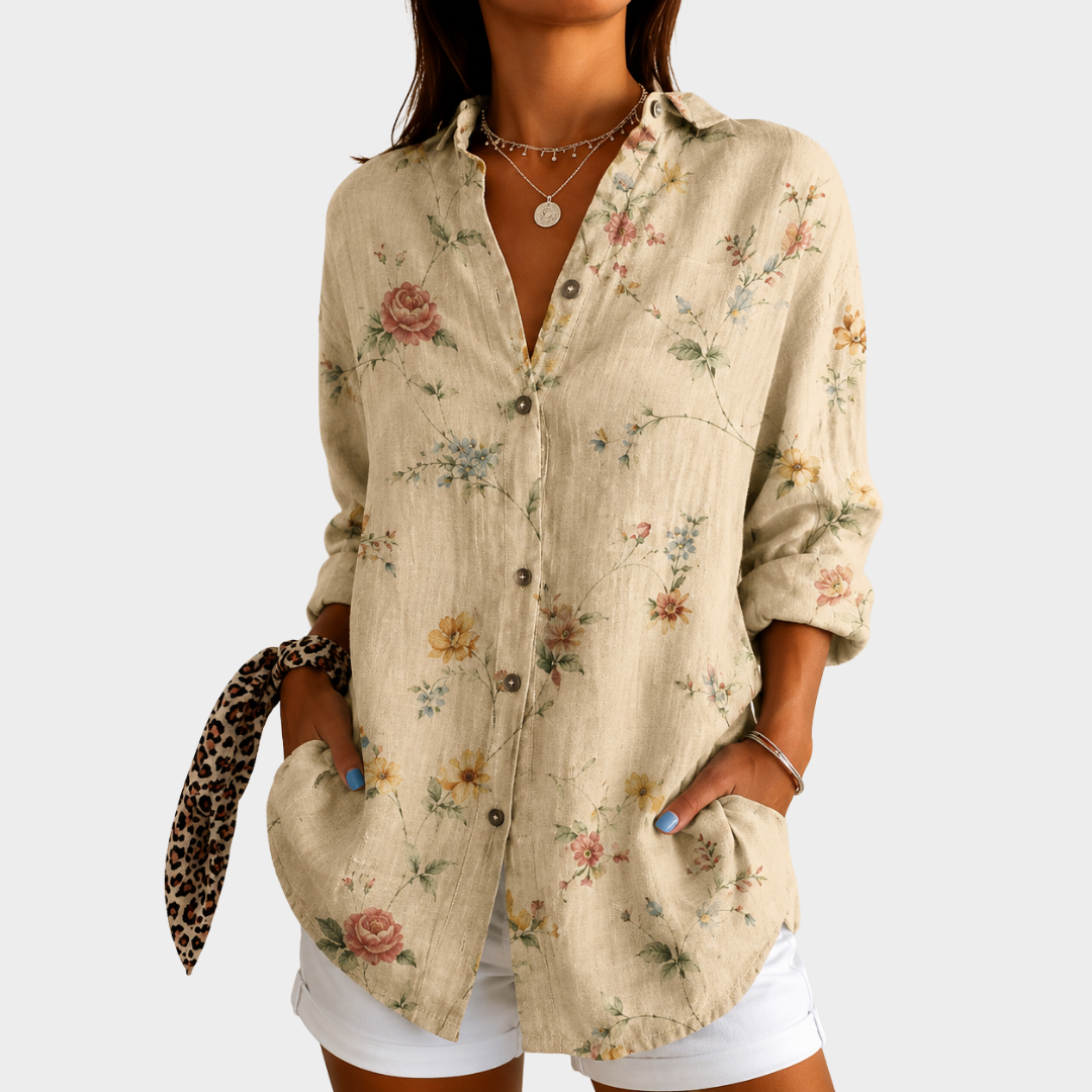 Blusa floral Susurro del Prado