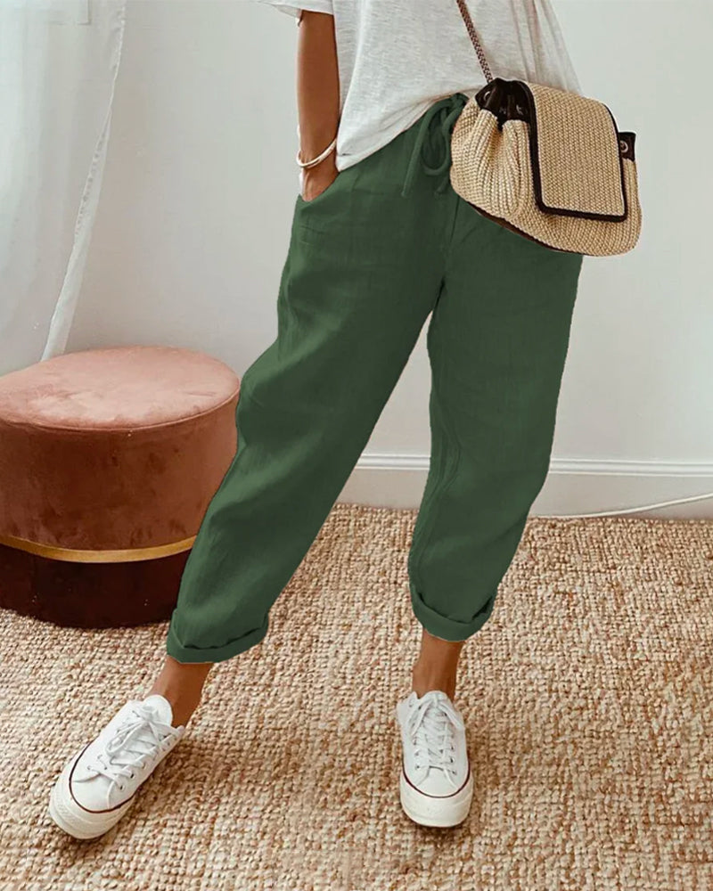 Pantalones fluidos, cómodos y elegantes