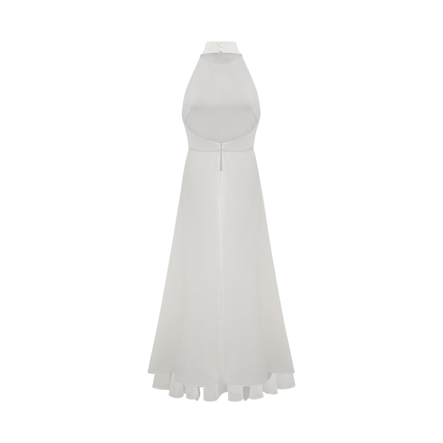 Vestido Largo Con Cuello Halter Inés