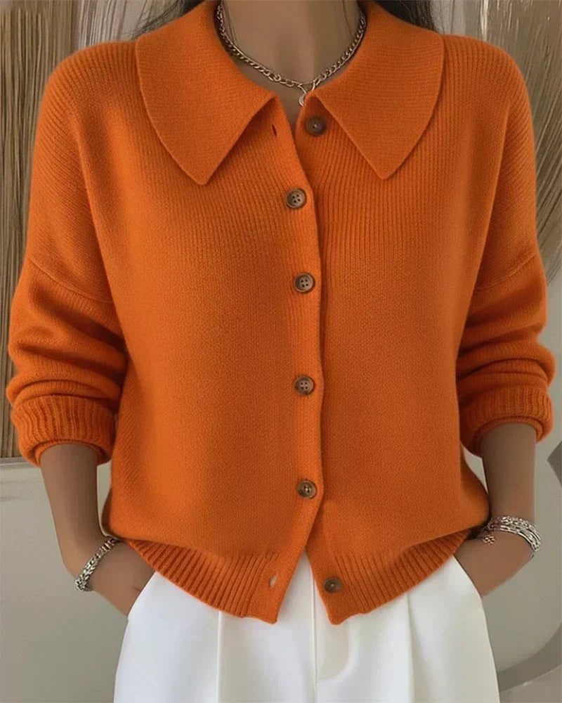 PAULINE™ | Cardigan col boutonné