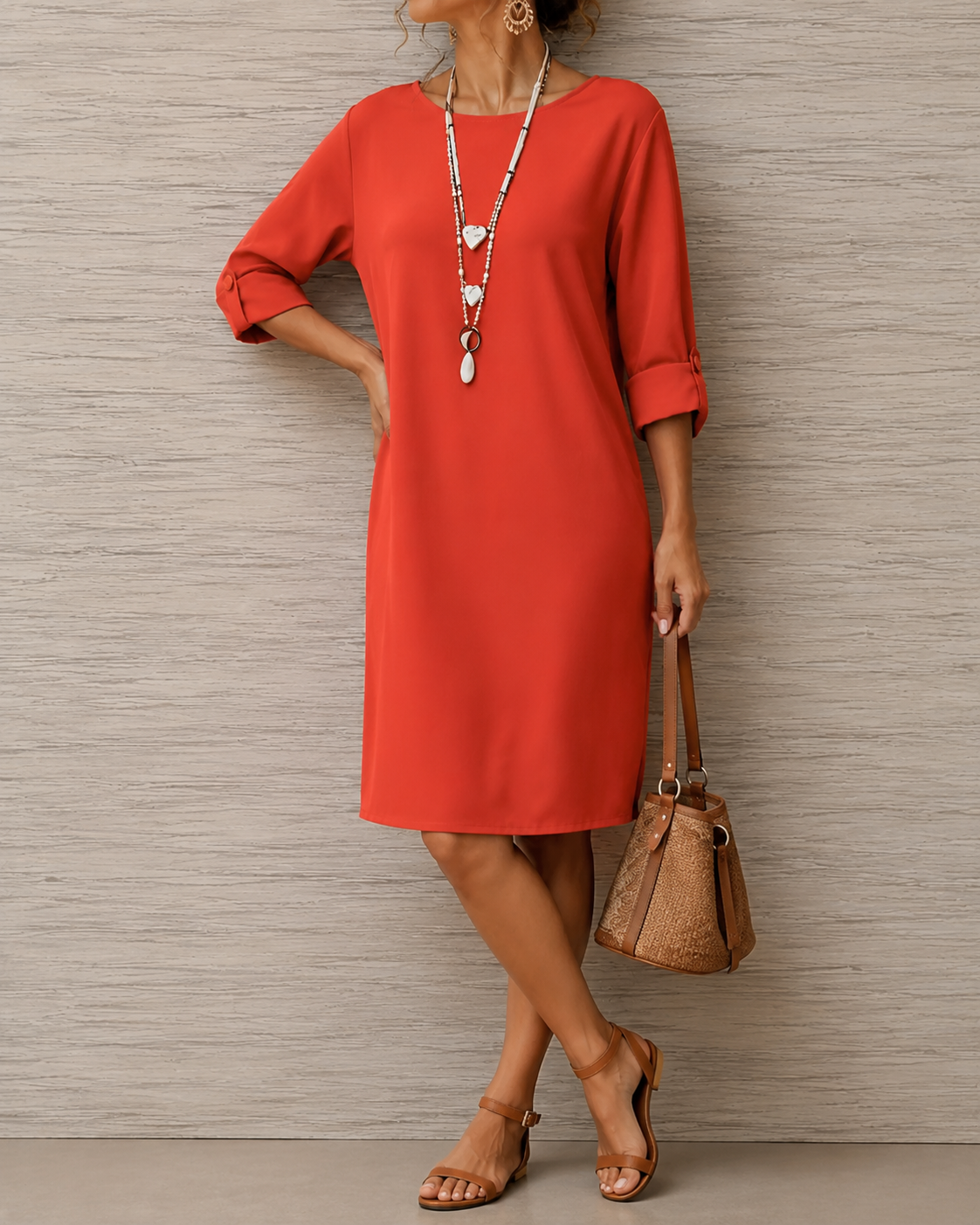 Odette | Robe midi qui affine la taille