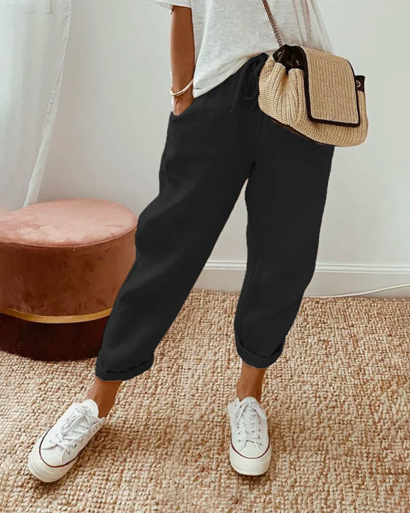 Pantalones fluidos, cómodos y elegantes
