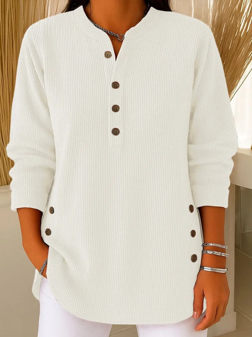 SOPHIE™ | Túnica tipo Henley con botones