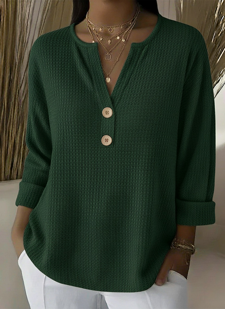 NOÉMIE™ | Top Henley con botones