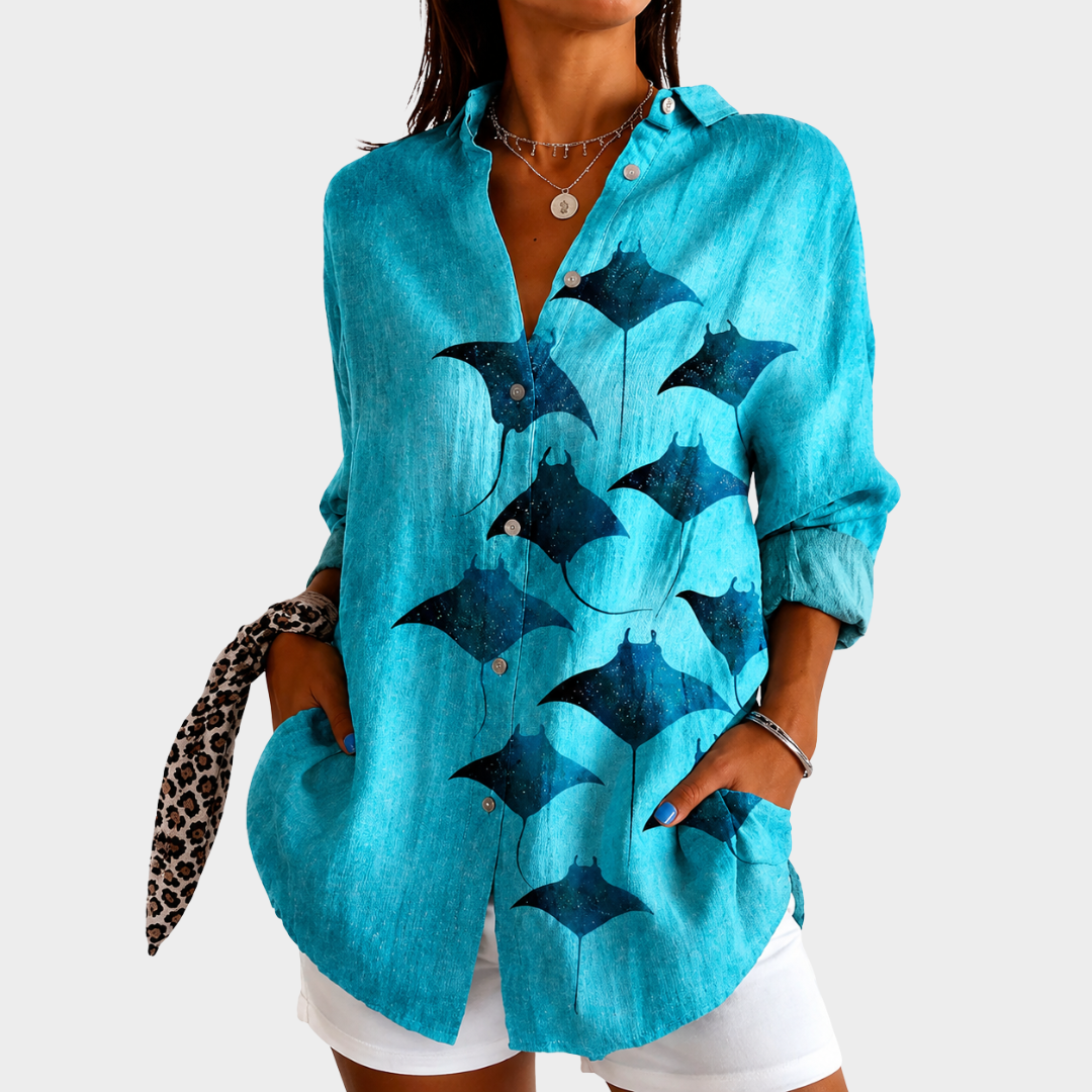 Blusa Raya Deriva Océánica