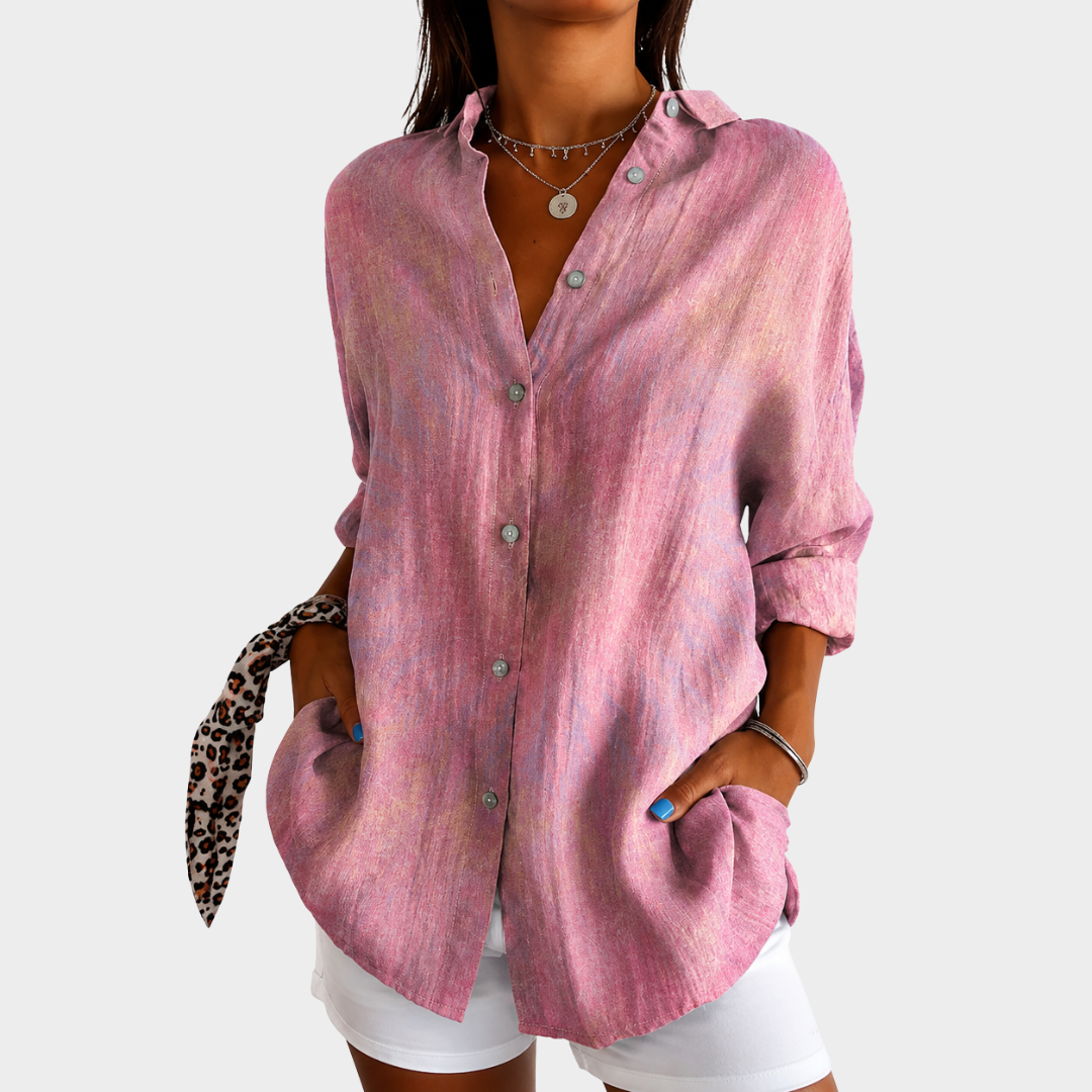 Blusa diaria de color rosa empolvado Whisper
